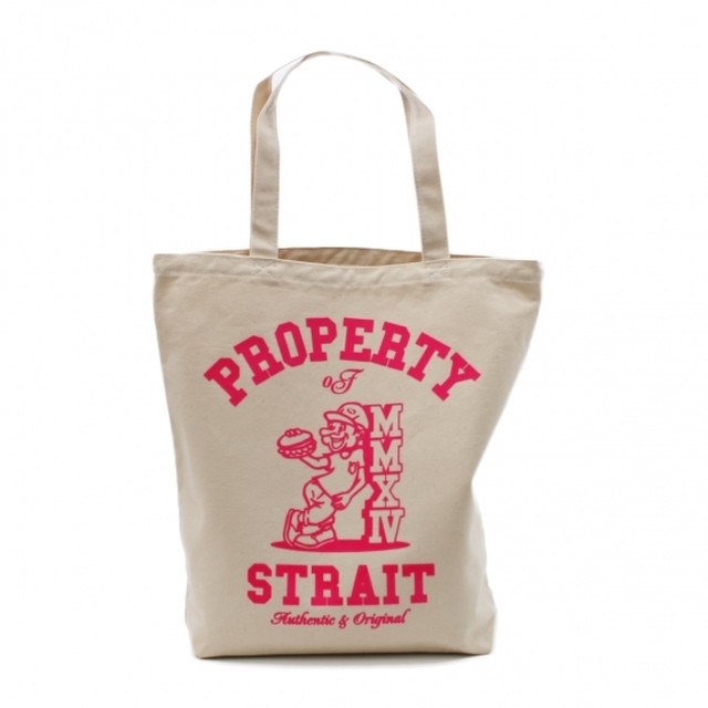 P.O.S TOTE BAG #NATURAL X PINK
