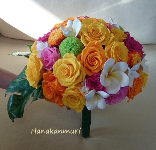 トロピカルブーケ ブライダルショップ花かんむり