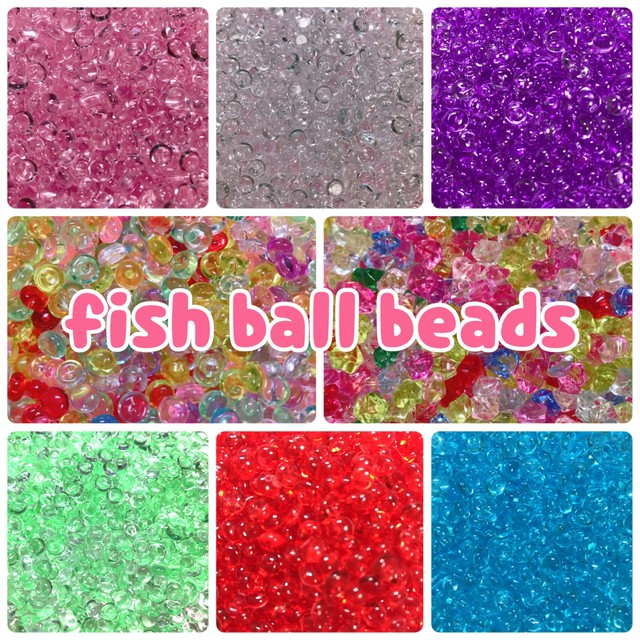 100 Fish Ball Beads フィッシュボールビーズ スライム材料専門店 Mon Slimey