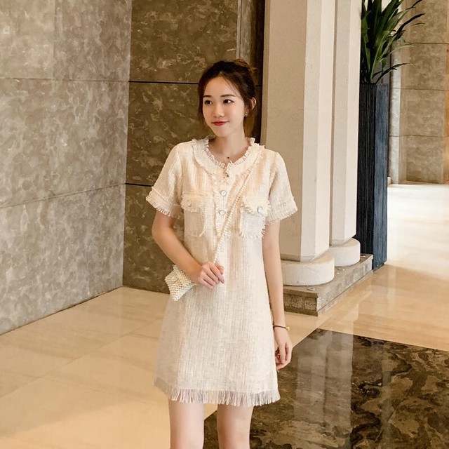 ワンピース レディース ドレス ａライン 半袖 無地 フェミニン ハイウエスト かわいい 甘い ボヘミアン カジュアル レトロ 春夏 10代 代 30代 ミニワンピ ショート丈 お出かけ デート パーティー お呼ばれ 普段着 おしゃれ Uki Uki