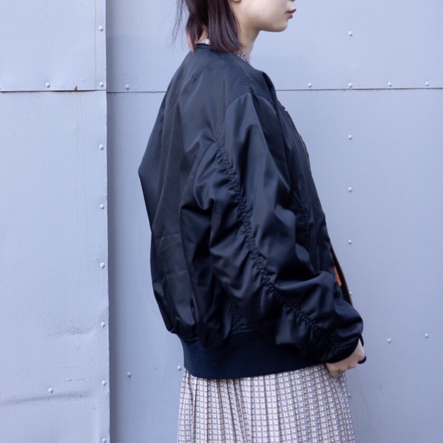 Ma 1 ノーカラーのボンバージャケット Alpha Industries Unk アンク 東京新宿の古着 ヴィンテージ家具のセレクトショップ