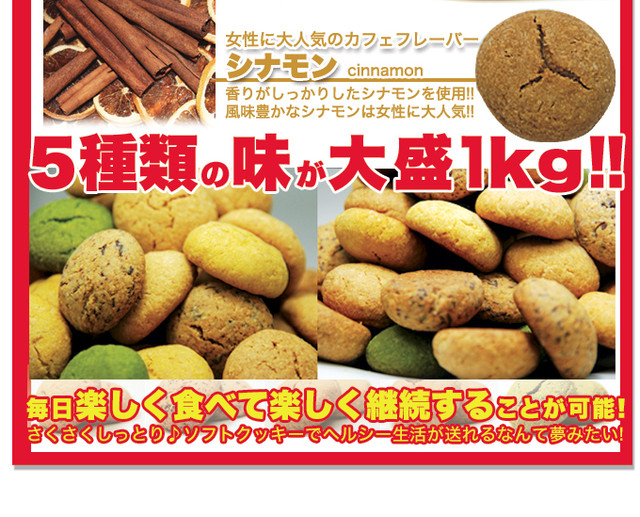 ほろっと柔らか ヘルシー Diet応援 新感覚満腹おから豆乳ソフトクッキー1kg 常温 土木工事に役立つエクセル様式データ 8000円以上送料無料 食べたくなるお菓子始めました
