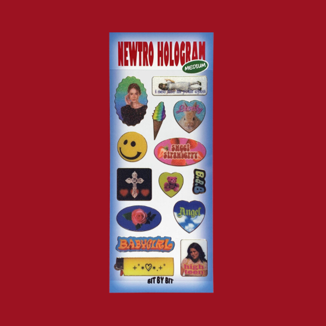 Bit By Bit Newtro Hologram Sticker Medium 正規品 韓国ブランド 韓国通販 韓国代行 韓国ファッション ステッカー シール Nb Bz Bonz 韓国ブランド 代行