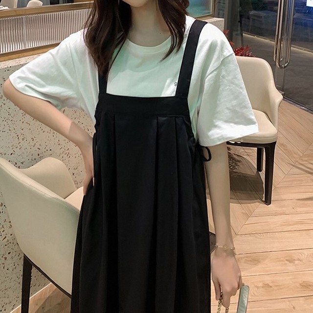 マタニティワンピース ゆったり ロングワンピース ジャンパースカート California Express