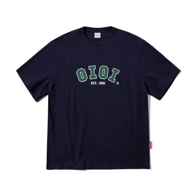 5252 By Oioi 21 Signature T Shirts Navy 正規品 韓国ブランド 韓国ファッション 韓国代行 韓国通販 Tシャツ Bonz 韓国ブランド 代行