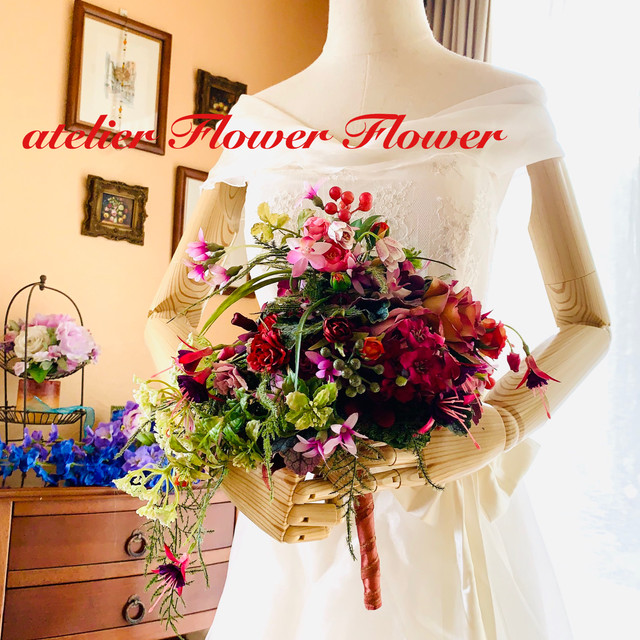 幸せのブーケ 2段シャワーブーケ Happy Flower Home Deco