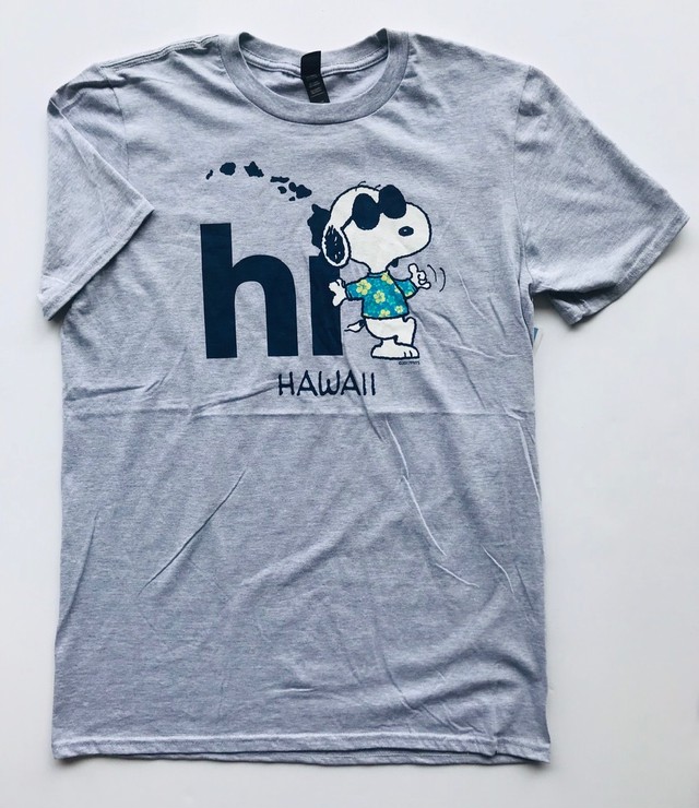 セール ハワイ 限定 スヌーピー Tシャツ 半袖 Hi アロハ サングラス ウェットスーツ 日本未入荷 メンズ ファッション ジョークール 人気 残りわずか グレー Hi808shop