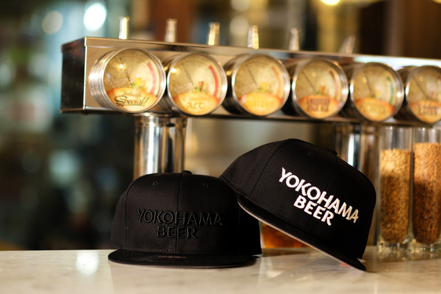 YOKOHAMA BEER ロゴ刺繍 ベースボールCAP