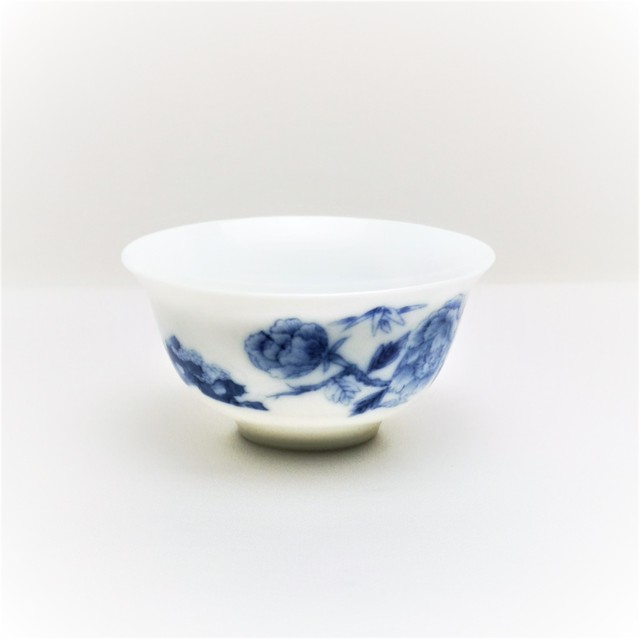 【景徳鎮】湯飲み 牡丹 磁器