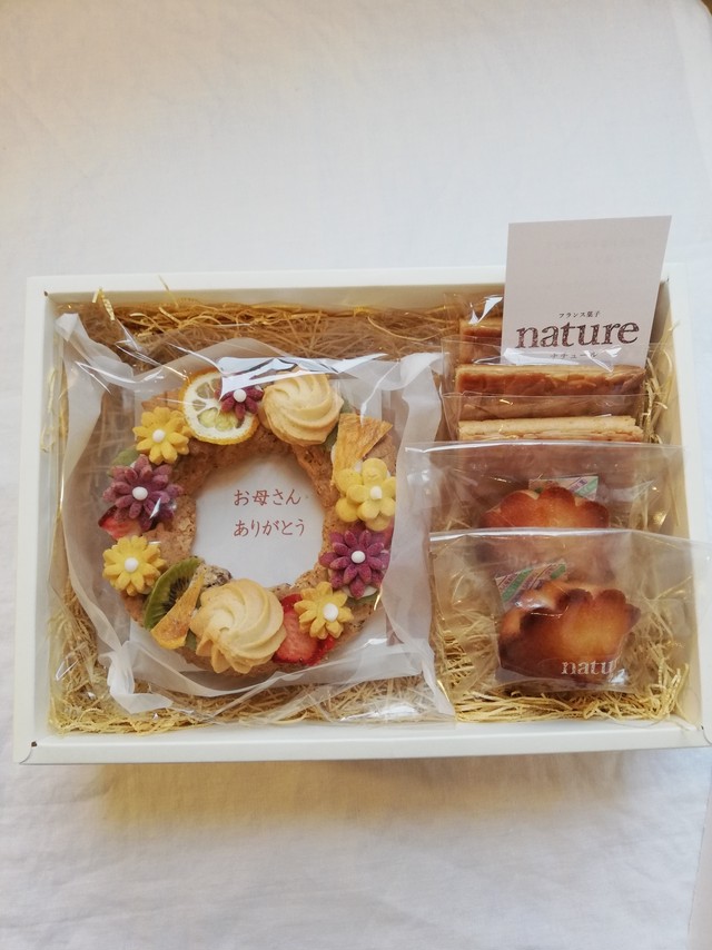 メッセージ入りクッキーリースギフト Patisserie Nature