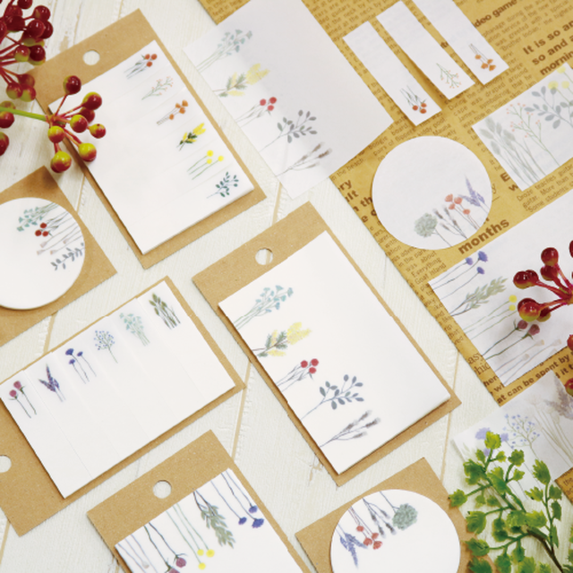 淡く透ける付箋 Dried Flowers Kamidea Shop
