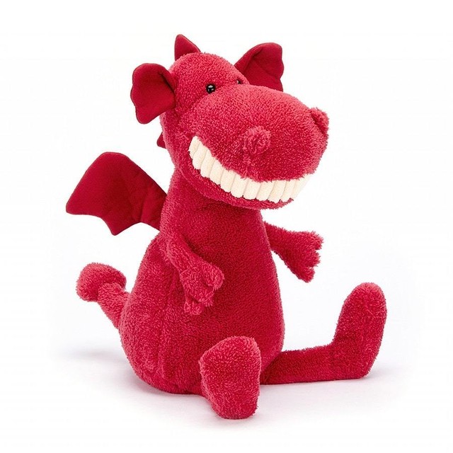 Jellycat Toothy Dragon To3dr ジェリーキャット 赤い 怪獣 ふわふわ ぬいぐるみ ギフト 癒し プレゼント お祝い 出産祝い 誕生日 最高級 縫いぐるみ 恐竜 かいじゅう 正規代理店 輸入品 にんまり白い歯を見せて笑う トゥースィドラゴン レッドドラゴン Etoffe エトフ