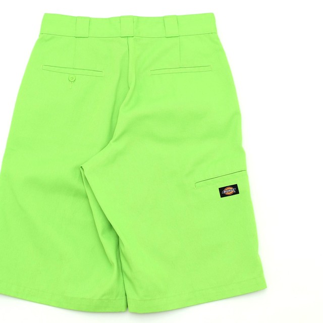 Dickies 13inch lime color work shorts