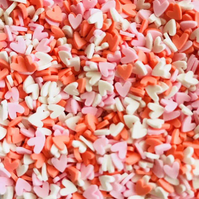 016 ハートフレーク10ｇ レジン スライム ふりかけ 封入パーツ ラメ ホロ デコパフェ Decoparfait ハンドメイド材料