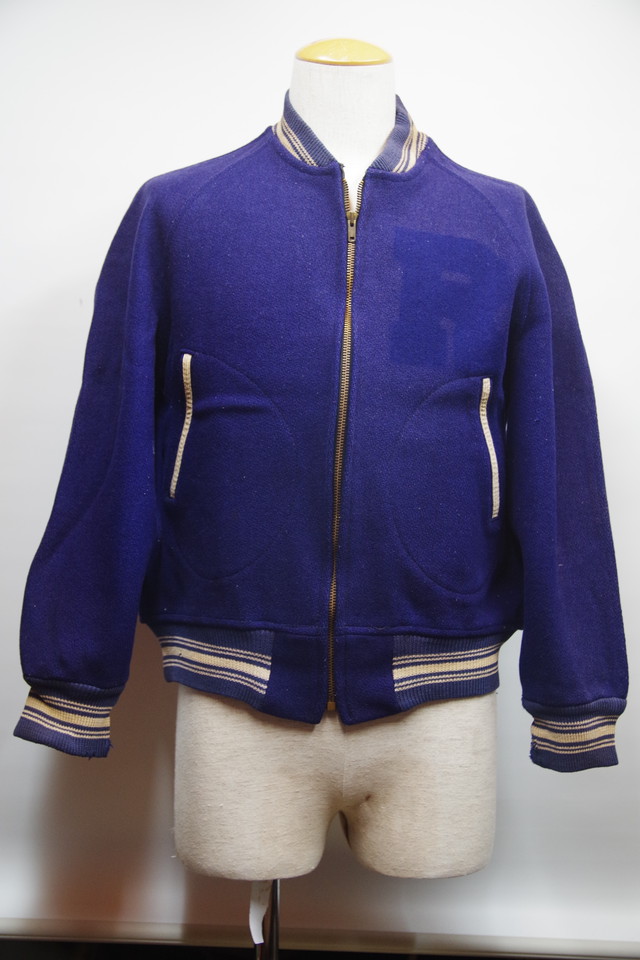 50 S National Zip Up Stadium Jacket ハンドウォーマーポケット