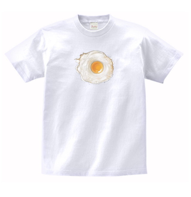 食べ物 野菜 目玉焼き 白 Tシャツ Tbe97 Boo Tシャツ専門店