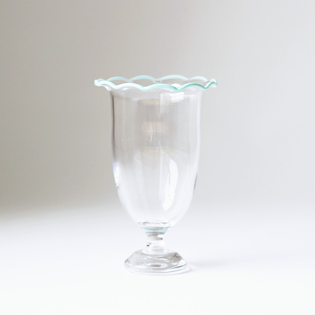 Frill クリームソーダグラス ミントグリーン Wakana Sawada Glassware