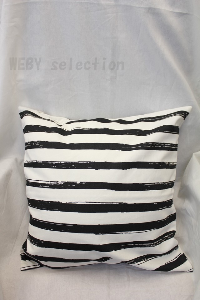 Cotton Cushion Cover Red エイチアンドエム クッションカバーストライプ H M Home Weby Selection