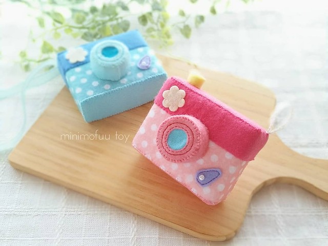 型紙レシピ フェルトのカメラ Minimofuu Toy 型紙レシピ フェルトのカメラ Minimofuu Toy