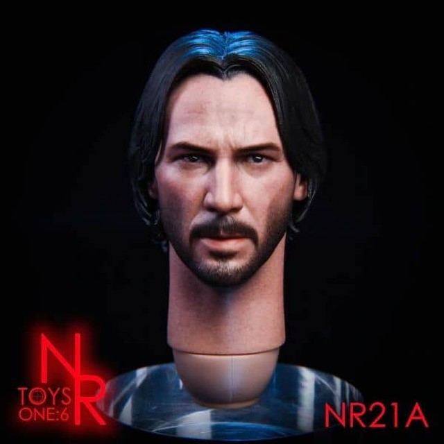 1 6 Nrtoys Nr21 ジョン ウィック キアヌ リーブス 金貨付き 男性フィギュア用ヘッド Black フィギュアモール 1 6 カスタムフィギュア通販サイト