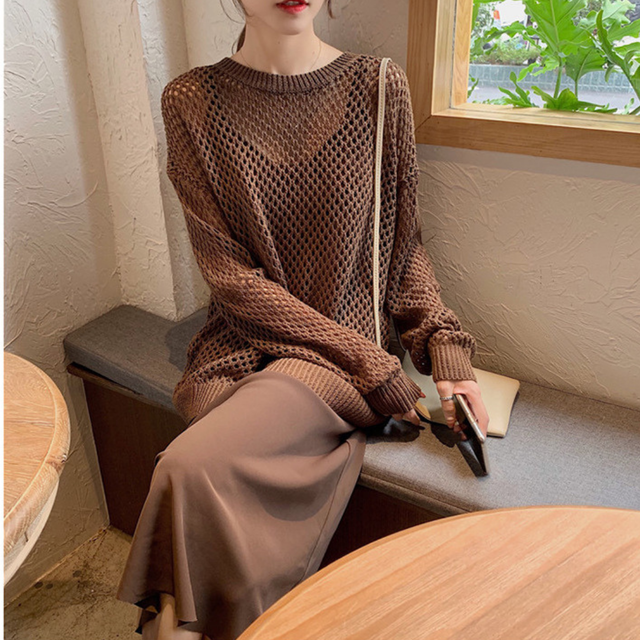 〈カフェシリーズ〉コーヒーと抹茶のざっくり編みセット【coffee & matcha high gage set】