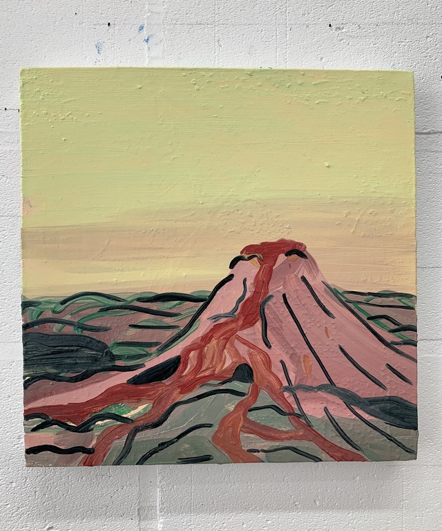 油絵作品 No 2 名前が覚えられないアイスランドの火山 L Icelandic Volcano Whose Name I Cannot Remember Lサイズ Yo Okada