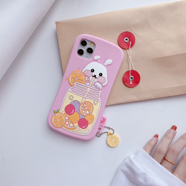 Iphone11ケース かわいい Iphone12ケース ジュースうさぎ アイフォン カバー シリコン キュート Iphone 12promax 12pro 12 12mini ケース Iphone11 Xr Xs 8plus Se2 8 スマホケース Iphone12 Iphone7各モデル対応 かわいいairpodsケース Switchカバー Iphone
