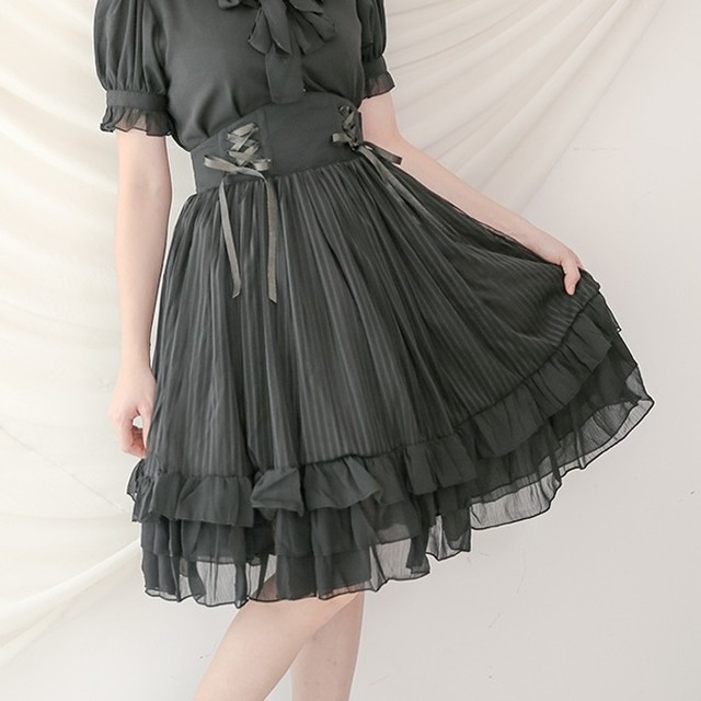 Dolly Delly ハイウエストロリィタスカート Riddle Ribbon