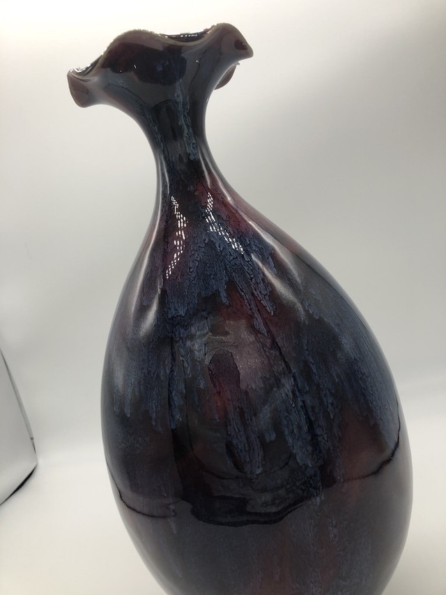 鈞窯 玉净瓶 窯変その二 陶芸収蔵品 China Art