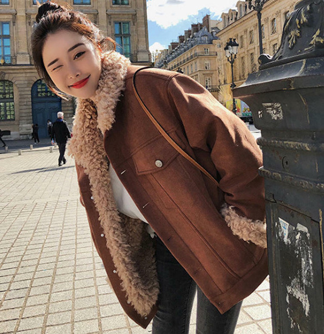 ボア ジャケット アウター もこもこ カジュアル 大人可愛い 防寒 秋冬 韓国 オルチャン ファッション Cocotown