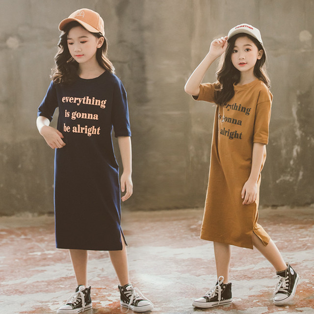 英字プリント Tシャツワンピース Lian Select