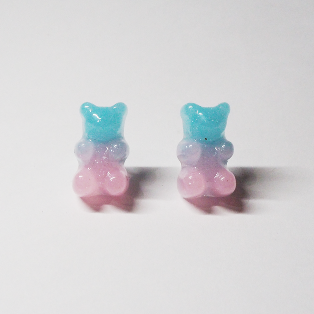 グミベアピアス ライトブルー ライトピンク Doodledoodle