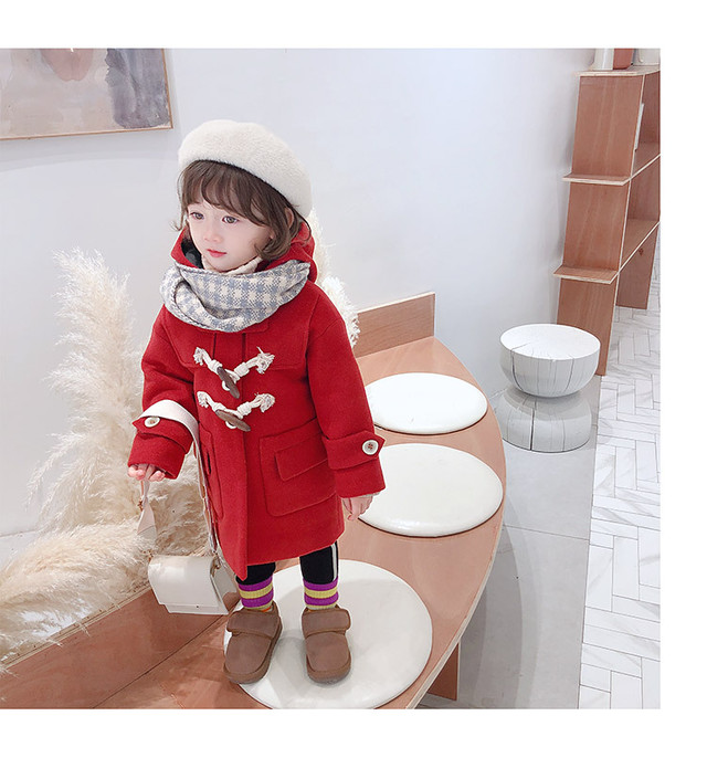 韓国子供服 ダッフルコート ボアコート ロングコート 女の子 男の子 キッズ もこもこコート パーカー アウター 秋冬 厚手 防寒 保温 可愛い 中綿 キルティングブラウン 90 110cm 韓国レディース キッズファッション Londonbridge ロンドンブリッジ