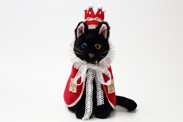 Noble Cat ノーブルキャット 王様衣装 王冠と王様マント付き 黒猫 白猫 ねこのもり ねこのもり オンラインショップ