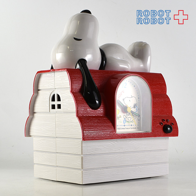 スヌーピー On ハウス 目覚まし時計 Robotrobot