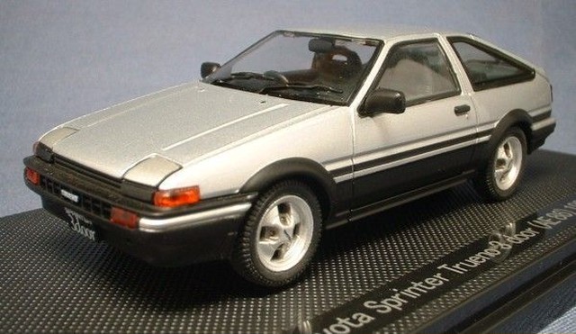 エブロ430 トヨタ スプリンター トレノ 3ドア Ae86 銀 黒 絶版ミニカーショップ モノ レブ Base店