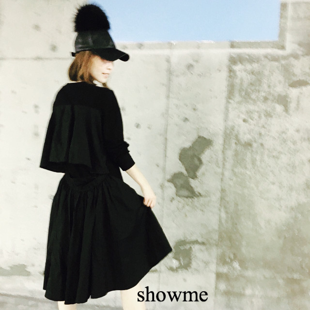 速達 バックフレアワンピース Showme