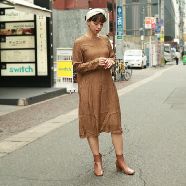 Todayful トゥデイフル Life S ライフズ Satin Washer Dress サテンワッシャードレス ワンピース Blue Lotus