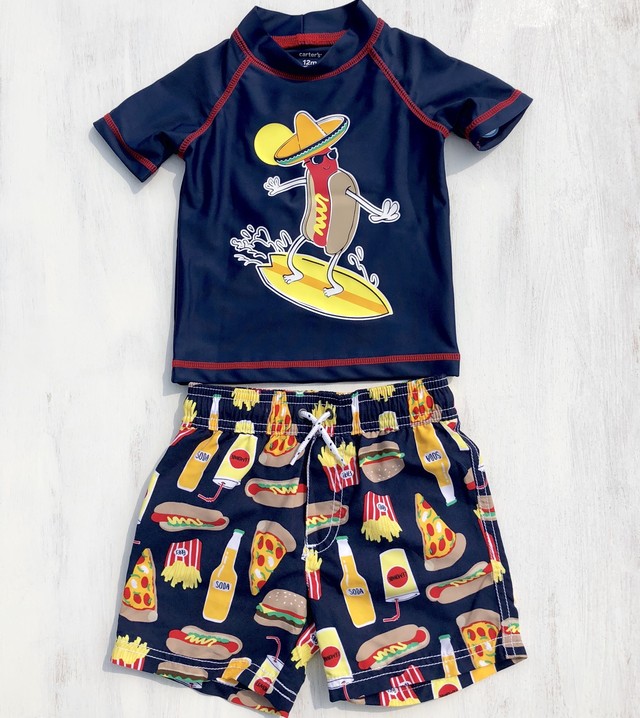 Hotdog Rashguard ベビー水着 男の子 ラッシュガード ハワイ インポート 子供服 Island Shaka