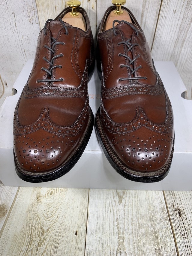 JOHNSTON&MURPHY ジョンストンアンドマーフィー フルブローグ コードバン US9 27cm | 中古靴・革靴・ブーツ通販専門店