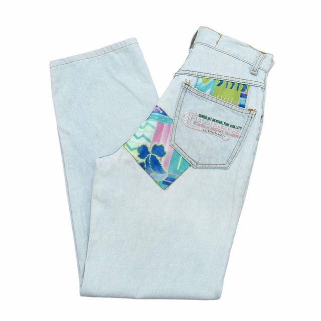 90s CHAMBERS patchwork design denim pants