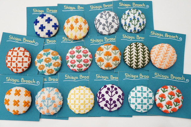 刺繍ブローチ はあと フレンズ ストア