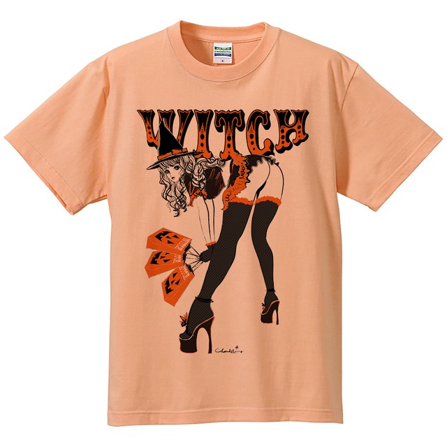 S M L Xl Witch ハロウィン エロ ポップ Tシャツ 彼女はウィッチ メンズ 半袖 0240 Loverobot Base Shop