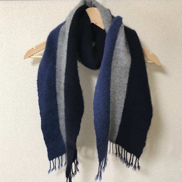 手織り メンズマフラー カシミヤ 0027 Handweaving Cashmere Scarf