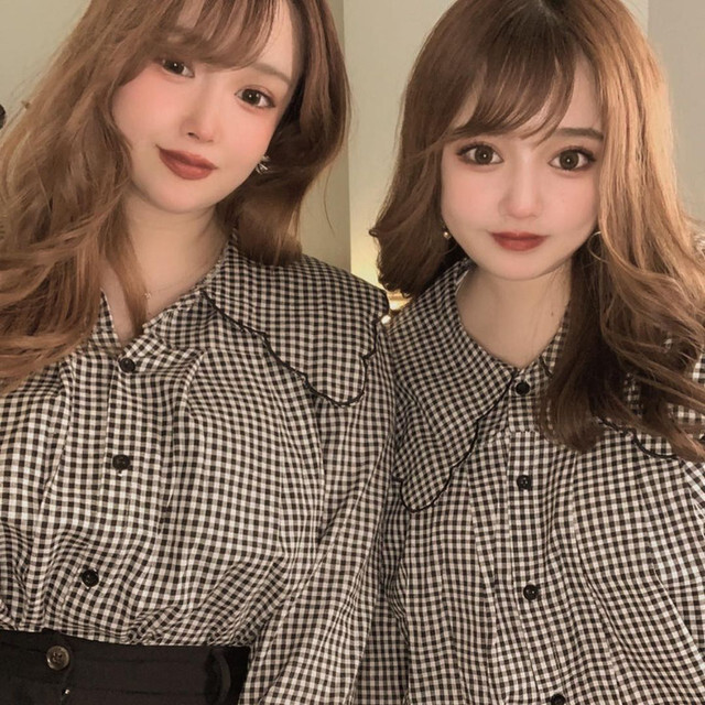 双子コーデ 大きいサイズ韓国レディースファッション 大きいサイズぽっちゃりオルチャンファッション Chulachula