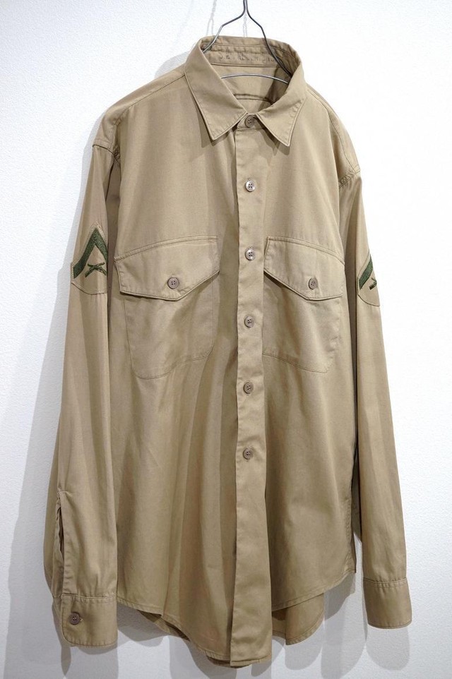 1970 S U S Army カーキシャツ 実寸 L位 ミリタリー アメリカ軍 Magnolia Webstore