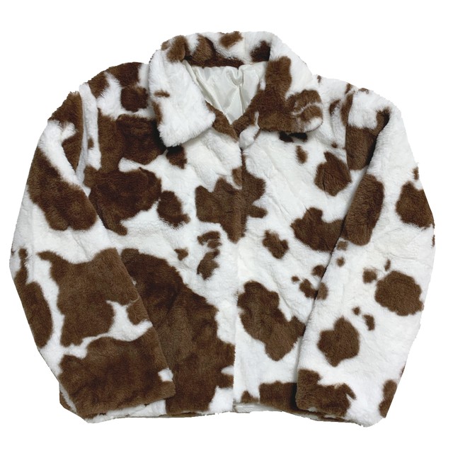 【Cat & Parfum】Holstein Eco Fur Blouson