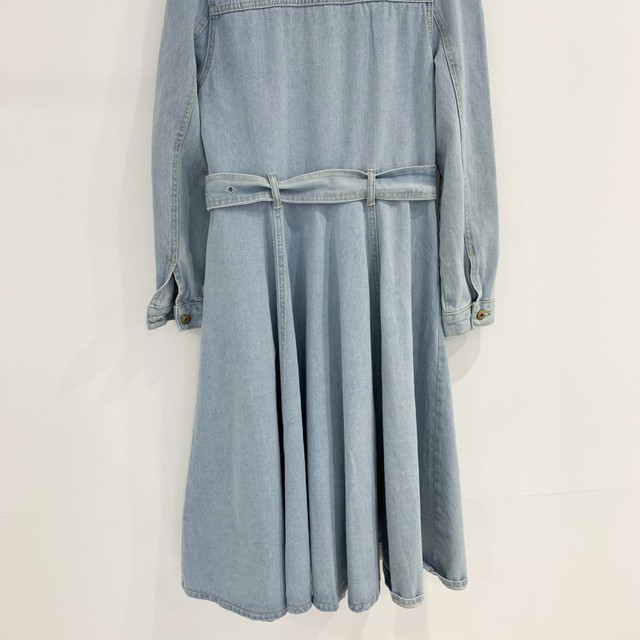 デニムコーデ ワンピース スクエアネック レディース デニムワンピース シャツワンピース カジュアル きれいめ 秋 デート Ptnym3253 Shop Suba