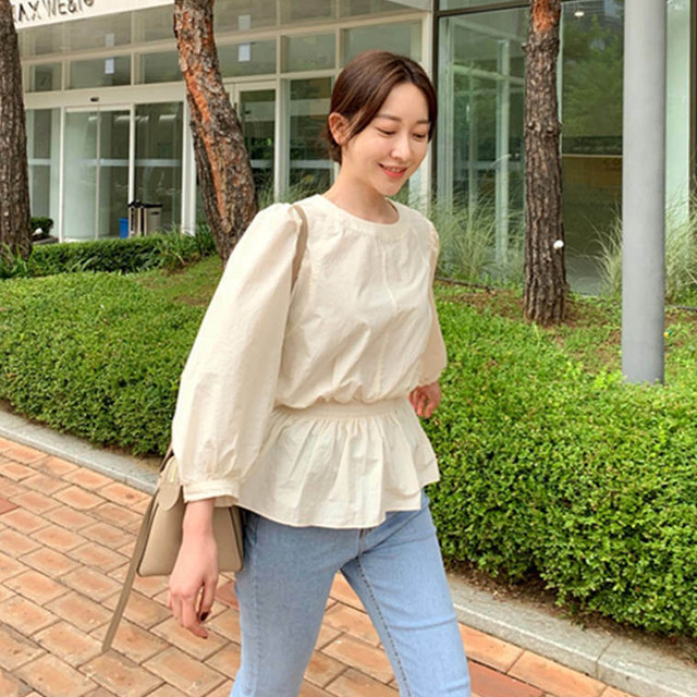 ペプラムブラウス 韓国ファッション 韓国 Korea プチプラ ママファッション ママコーデ カジュアル きれいめ おしゃれ 19 Ld 164 Selectshop Monarmoire