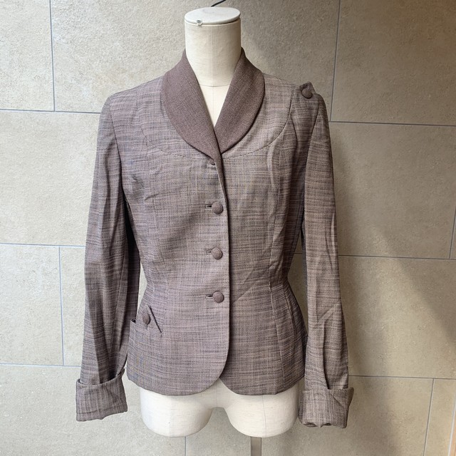 ヴィンテージ 1950s レディースショールカラージャケット 古着屋milou